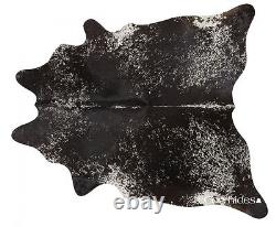 Salt and Pepper Black Brazilian Cowhide Rug Cow Hide Area Rugs