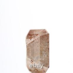 Salt and Pepper Diamond 1.04 Ct Natural Brown Color Emerald Cut Loose Diamond