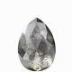 Salt and Pepper Diamond 1.14 Ct Rare Natural Gray Pear Loose Diamond for Ring