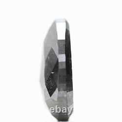 Salt and Pepper Diamond 1.14 Ct Rare Natural Gray Pear Loose Diamond for Ring