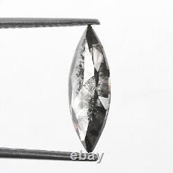 Salt and Pepper Diamond 1.68 Ct Natural Gray Marquise Loose Diamond for Ring