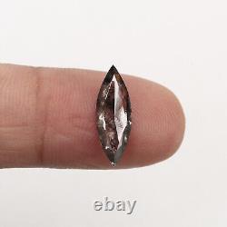 Salt and Pepper Diamond 1.68 Ct Natural Gray Marquise Loose Diamond for Ring