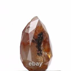 Salt and Pepper Diamond Natural Brown Pear Cut Loose Diamond for Ring 0.58 Ct