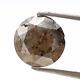 Salt and pepper diamond 1.97 ct fancy brown color round loose diamond for ring