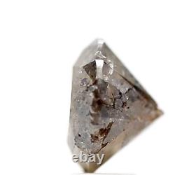 Salt and pepper diamond 1.97 ct fancy brown color round loose diamond for ring