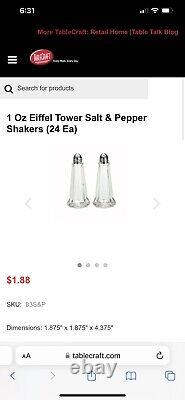 Salt and pepper shakers glass