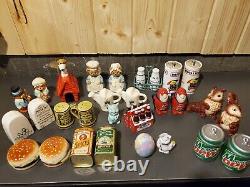 Salt and pepper shakers vintage lot