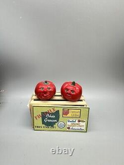 Sandy SRP Miniature Salt And Pepper shakers Anthropomorphic Tomatoes