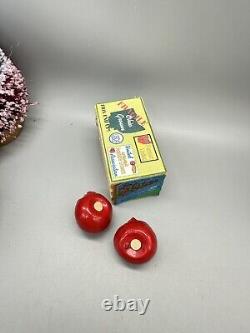 Sandy SRP Miniature Salt And Pepper shakers Anthropomorphic Tomatoes