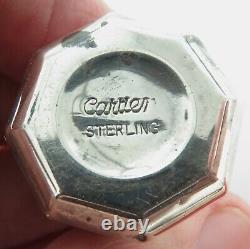 Set Of 8 Vintage Cartier Sterling Silver Salt & Pepper Shakers Original Box