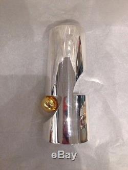 Shabi Carmel Sterling Silver Salt And Pepper Shakers Gold-accent Made In Israel
