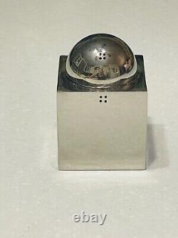 Shiro Kuramata Sointu Japan Post Modern Metal Volume Salt & Pepper Shaker 1980