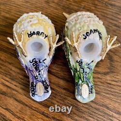 Signed! Jay Strongwater Jeweled Song Birds Salt & Pepper Shakers & Box 2006 NIB