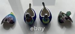 Silver Pair Duck Bird Shaped Salt And Pepper Cellar Korea