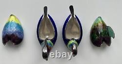 Silver Pair Duck Bird Shaped Salt And Pepper Cellar Korea