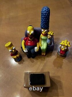 Simpsons Salt & Pepper 6pc Set Vintage Treasure Craft 1996 TV Homer Bart Marge