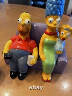 Simpsons Salt & Pepper 6pc Set Vintage Treasure Craft 1997 TV Homer Bart Marge