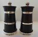 Solid Hallmarked Silver Milk Churn Cruet Set Salt and Pepper Grinders Mills