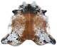 Speckled Cowhide Rug Size 8' X 6.5' HUGE Salt & Pepper Cowhide Rug M-457