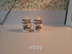 Spode Woodland 3 Pheasant Salt/Pepper Shakers, Rare