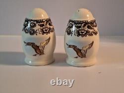 Spode Woodland 3 Pheasant Salt/Pepper Shakers, Rare