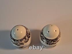 Spode Woodland 3 Pheasant Salt/Pepper Shakers, Rare