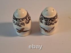 Spode Woodland 3 Pheasant Salt/Pepper Shakers, Rare