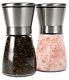 Stainless Steel Salt And Pepper Grinder Set Manual Salt Mill and Pepper Pair