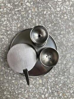 Stelton'Cylinda' by Arne Jacobsen, Salt and Pepper set