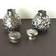 Sterling Silver J. E. Caldwell & Co. Repousse Salt & Pepper Shakers