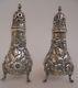 Sterling Silver S Kirk Repousse Salt & Pepper Shakers 1920 Hand Chased Heavy