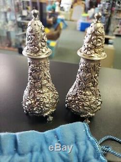 Sterling Silver Stieff Salt And Pepper Shakers
