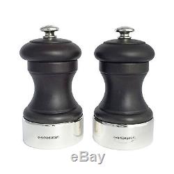 Sterling Silver and Wood Salt and Pepper Mill with Peugeot Mechanism