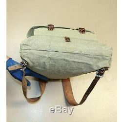 Swiss Vintage 1958-Schneide Salt/Pepper Leather/Canvas Youth Rucksack Backpack