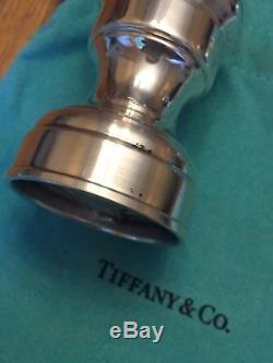TIFFANY & Co. 925 Sterling Silver CAPSTAN SALT and PEPPER GRINDER / SHAKER
