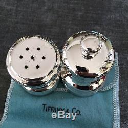 Tiffany Sterling Silver Salt Shaker & Pepper Grinder Salt Pepper Set