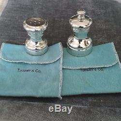 Tiffany Sterling Silver Salt Shaker & Pepper Grinder Salt Pepper Set