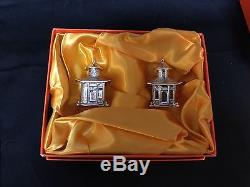 Thistle & Bee Sterling Silver Pagoda Salt and Pepper Shakers