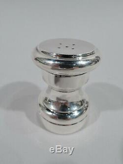 Tiffany Salt & Pepper Modern Shaker Grinder Mill American Sterling Silver