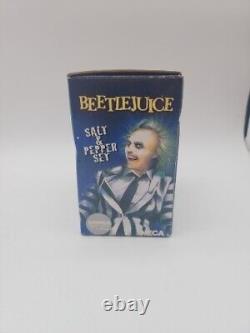 Tim Burtons Vintage Beetlejuice Salt + Pepper Ceramic Shaker Set By Neca NIB