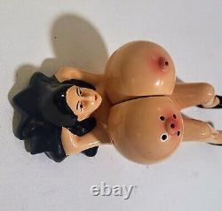 VINTAGE Nakid Lady Boobs Salt & Pepper Japan Mcm Kitsch 50s Atomic