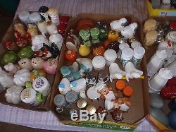 VINTAGE SALT & PEPPER SHAKERS MIXED LOT 82 PAIR AND 25 WithOUT PAIR, ESTATE LOT