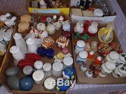 VINTAGE SALT & PEPPER SHAKERS MIXED LOT 82 PAIR AND 25 WithOUT PAIR, ESTATE LOT