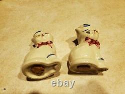 VINTAGE Shawnee Puss N Boots Cat Cookie Jar and Salt and Pepper Shakers