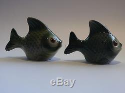 Vintage Wembley Ware Fish Salt And Pepper Shakers
