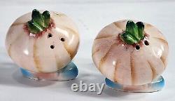 VTG 1950's Japan Anthropomorphic Onion Head Salt & Pepper Shakers + CORKS LABELS