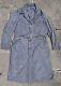 VTG 40s 50s FRENCH SALT & PEPPER COTTON BELTED DUSTER SHOP COAT CHORE JACKET S/M