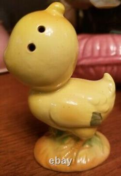 VTG Ceramic Norcrest Anthropomorphic Yellow Birds Salt & Pepper Shakers Rare
