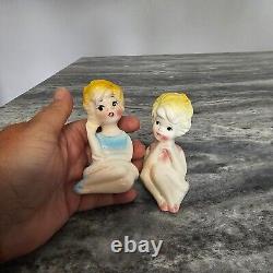 VTG Lefton Enterprise Exclusive Ladies Sitting Salt & Pepper Shaker Set Japan