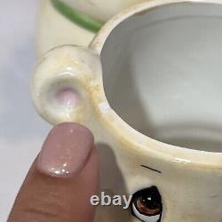 VTG Teddy Bear Honey Jar Serving Set Ceramic Coffee Pot Mugs Salt Pepper Sugar